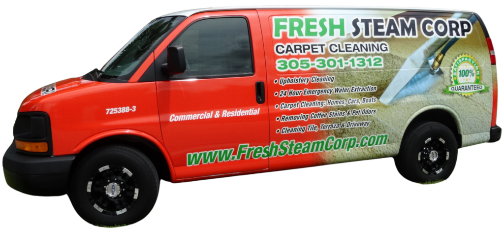 Professional carpet cleaning services in Miami by Fresh Steam Corp